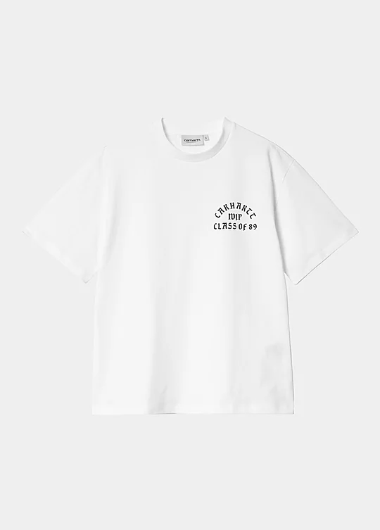 Carhartt WIP Women’s Short Sleeve Class of 89 T-Shirt in Bianco