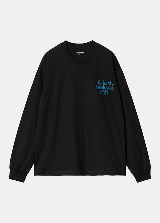 Carhartt WIP Long Sleeve Soundface T-Shirt en Negro
