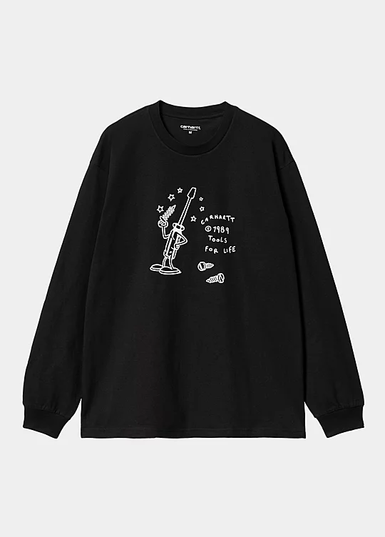 Carhartt WIP Long Sleeve Tools For Life T-Shirt in Schwarz