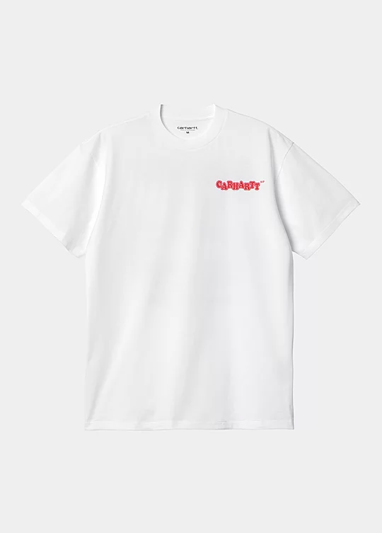 Carhartt WIP Short Sleeve Fast Food T-Shirt em Branco