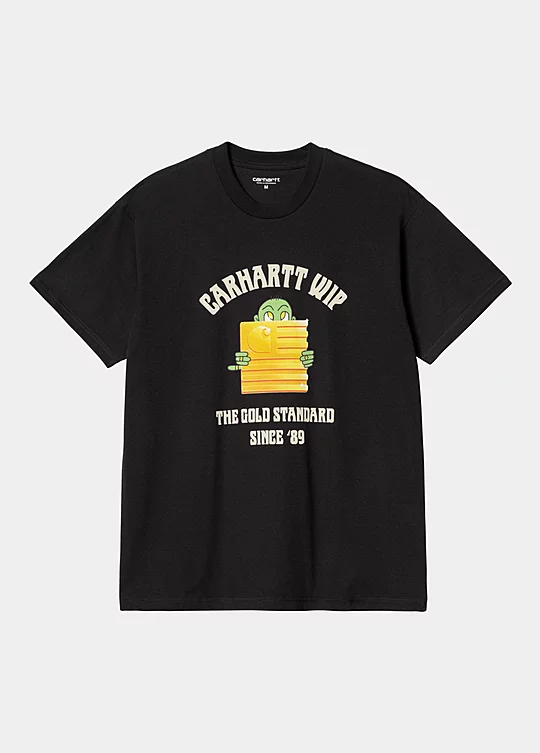 Carhartt WIP Short Sleeve Gold Standard T-Shirt in Nero