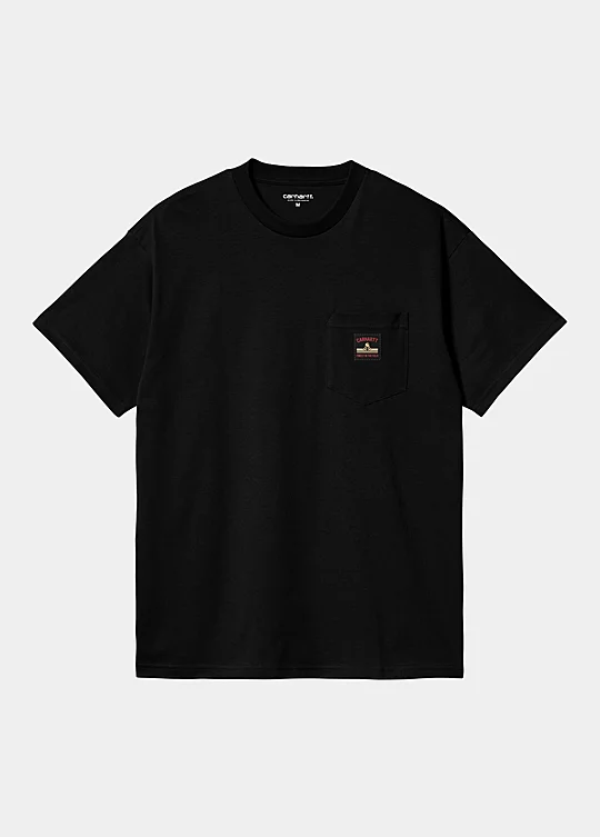 Carhartt WIP Short Sleeve Field Pocket T-Shirt in Schwarz