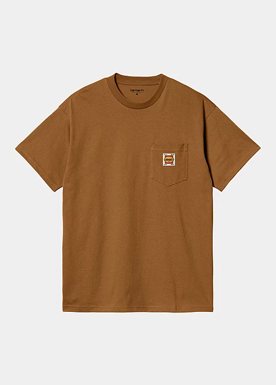 Carhartt WIP Short Sleeve Field Pocket T-Shirt em Castanho