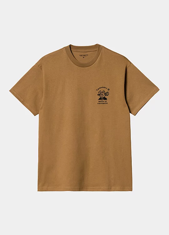 Carhartt WIP Short Sleeve Icons T-Shirt em Castanho