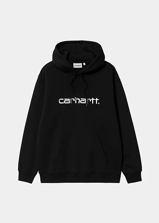 Carhartt WIP Women’s Hooded Carhartt Sweatshirt in Black