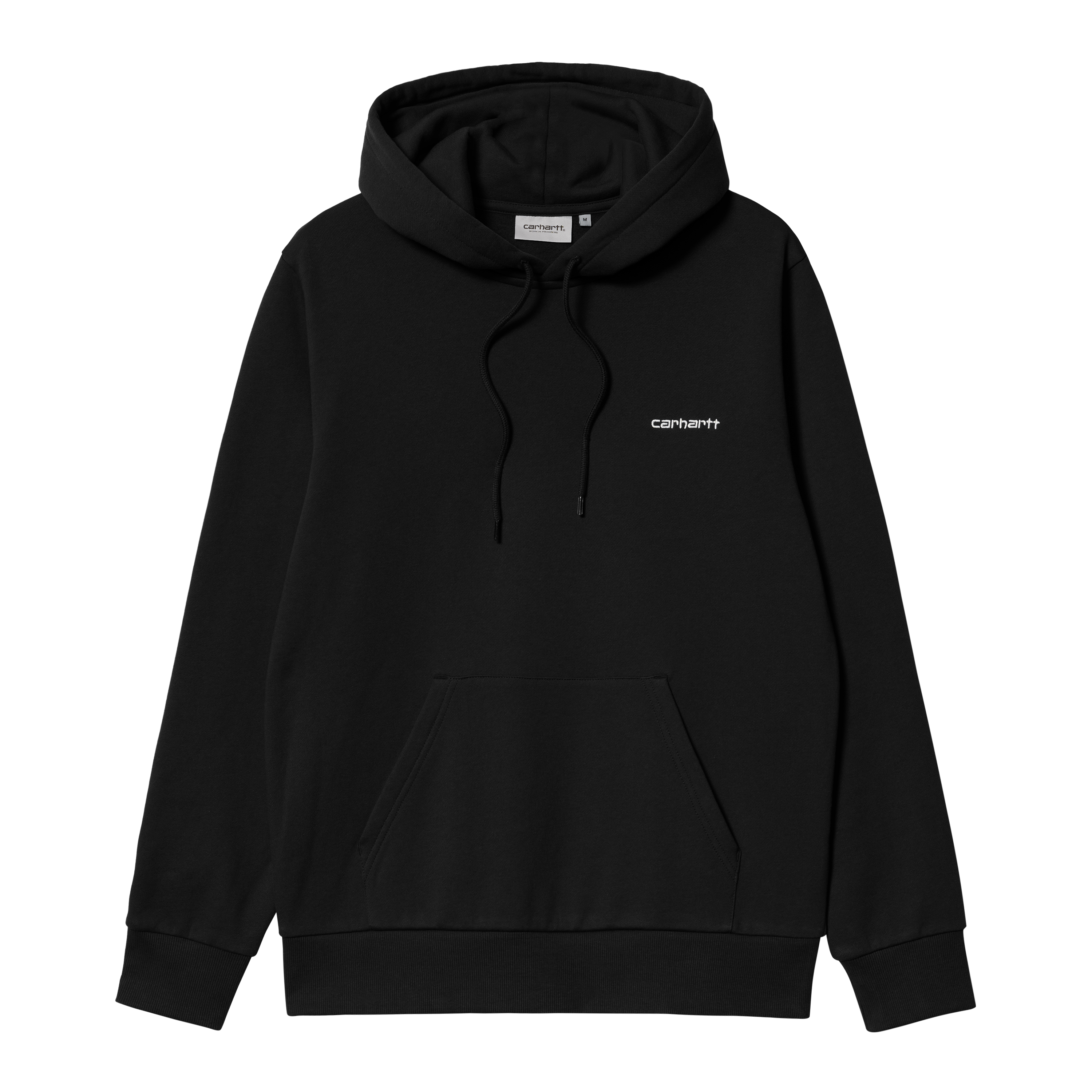 Sudadera Carhartt Basic Hood Logo Beige Hombre