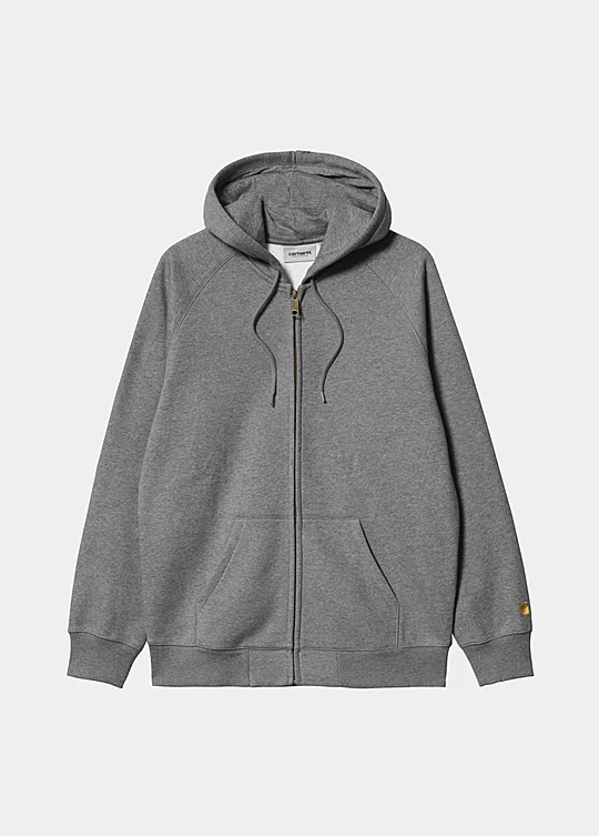 Carhartt WIP Hooded Chase Jacket in Grey