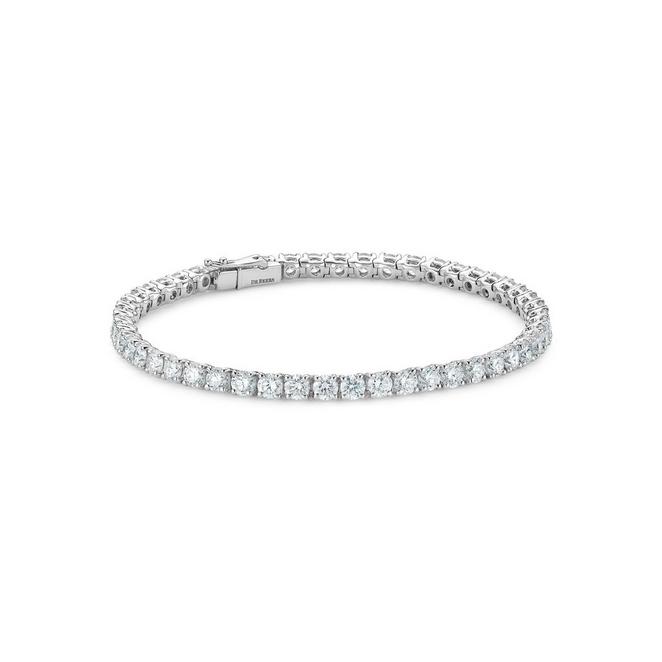 DB Classic eternity line bracelet with 0.10 ct round brilliant diamonds in white gold