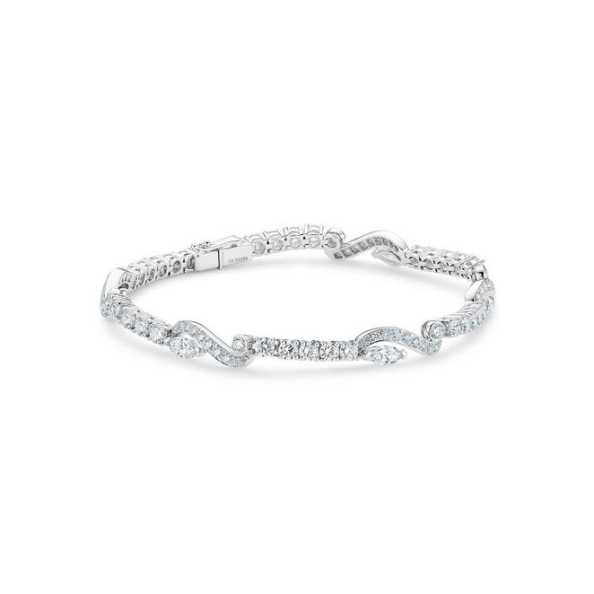 Adonis Rose bracelet with diamonds in white gold