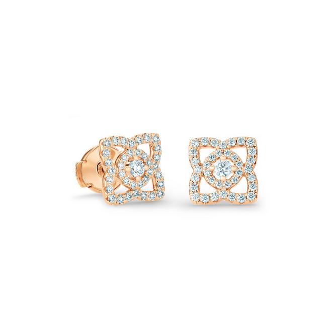 Enchanted Lotus earrings in rose gold