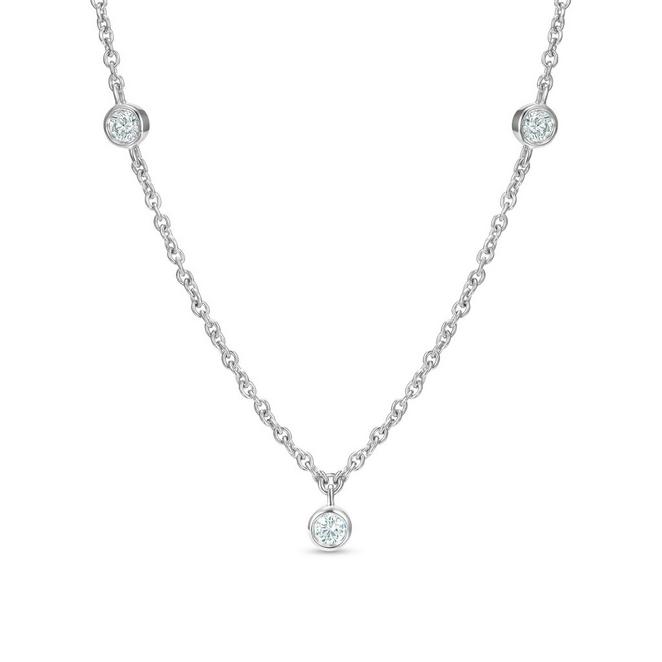 My First De Beers Clea short necklace in white gold
