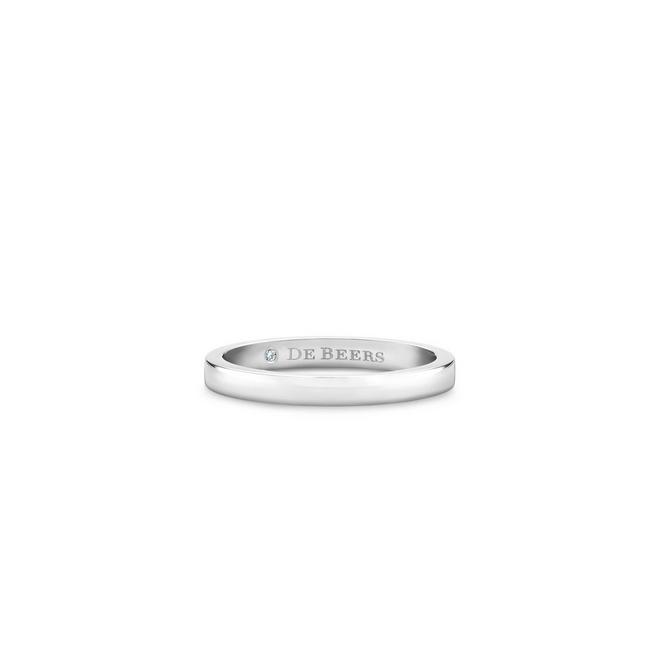 The Promise band in platinum 2.3 mm