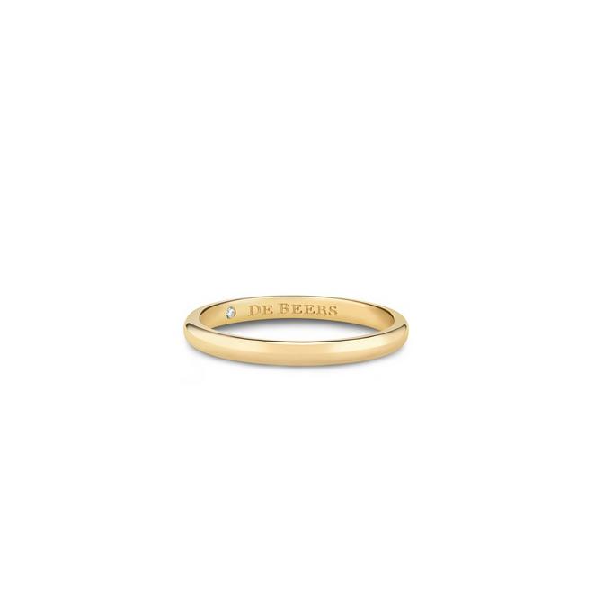 DB Classic band in yellow gold 2 mm