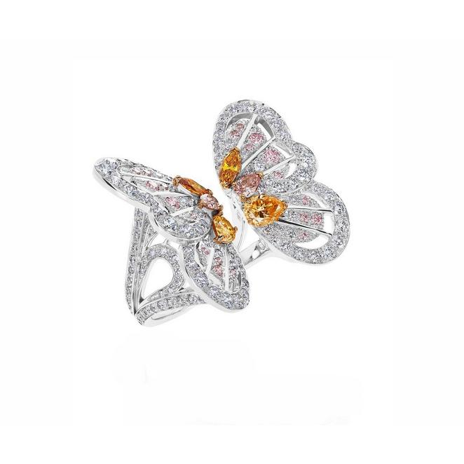 Portraits of Nature by De Beers Monarch Butterfly Orange Ring