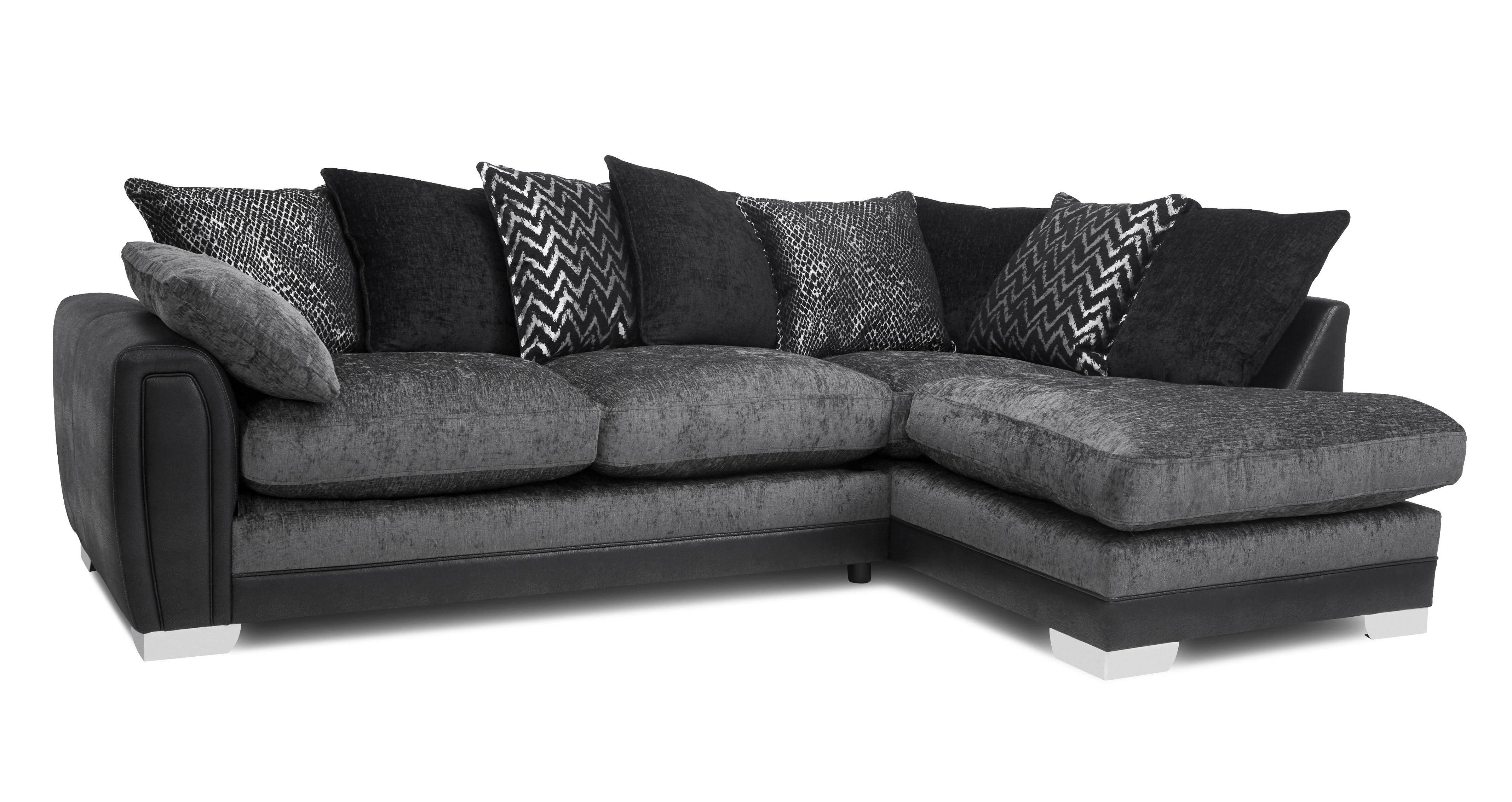 Aviana Pillow Back Left Hand Facing 3 Seater Open End Corner Sofa