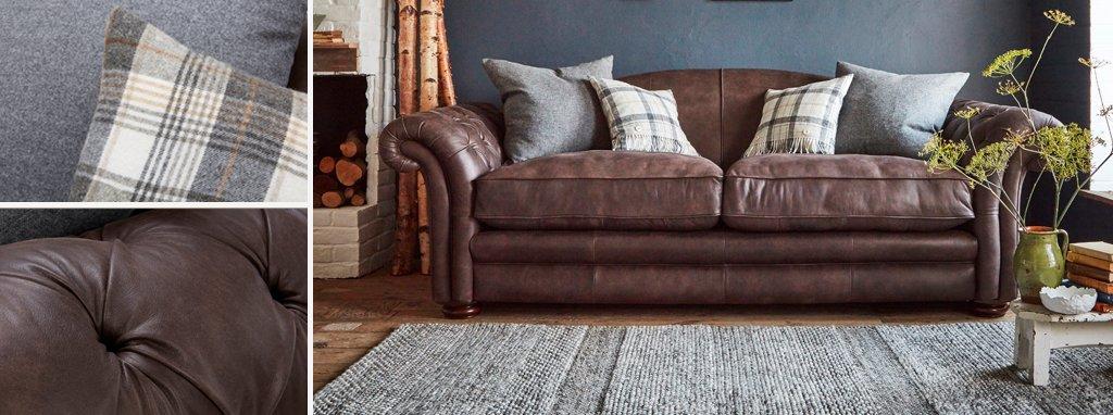 Loch Leven Leather 4 Seater Sofa Dfs Spain