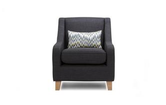 Accent Chair with Pattern Bolster 