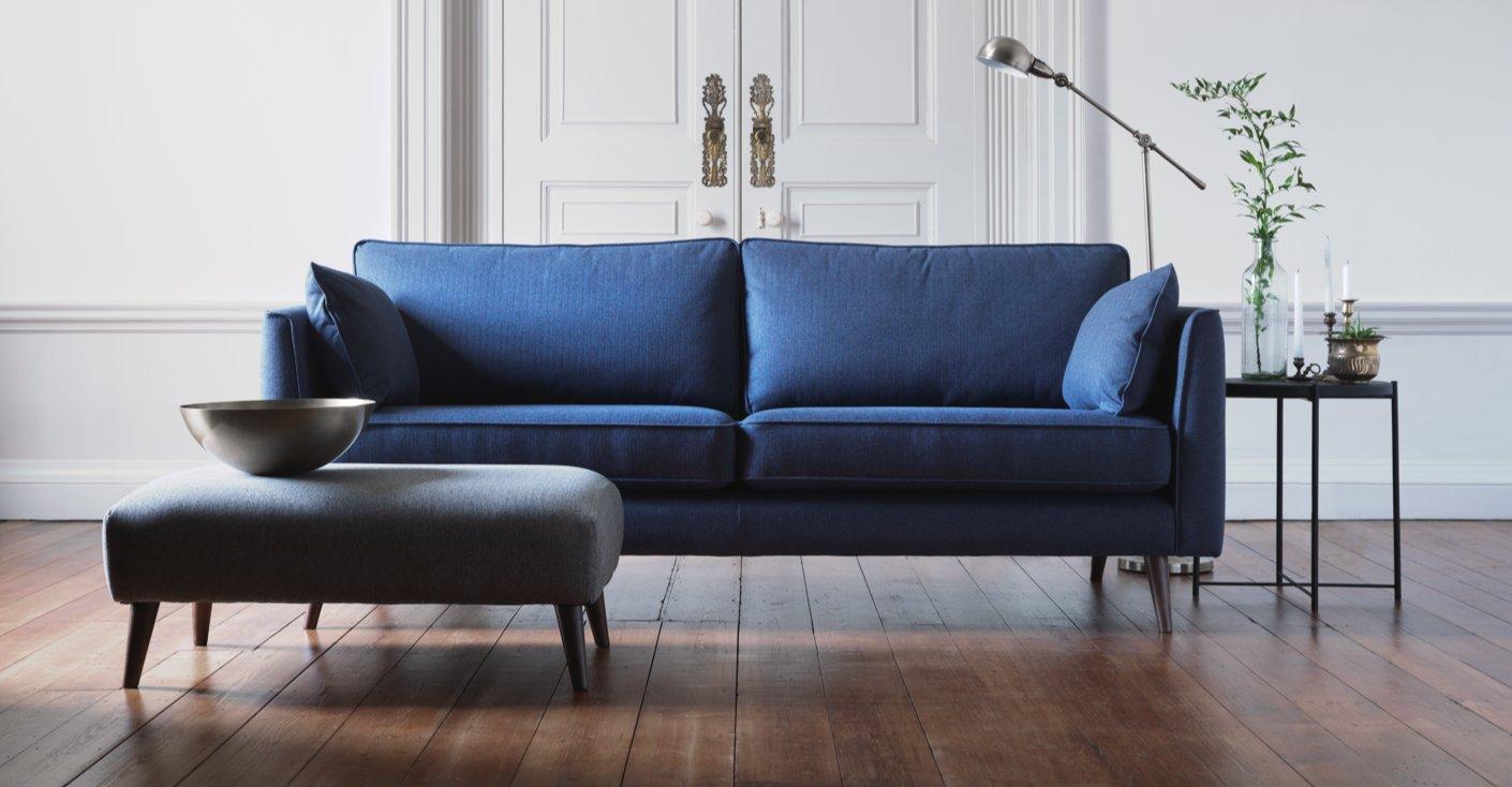 Диван прямой unico Sofa 2 Blue