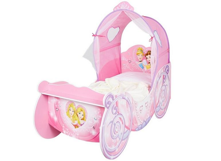 Disney Princess Carriage Toddler Bed Frame With Canopy