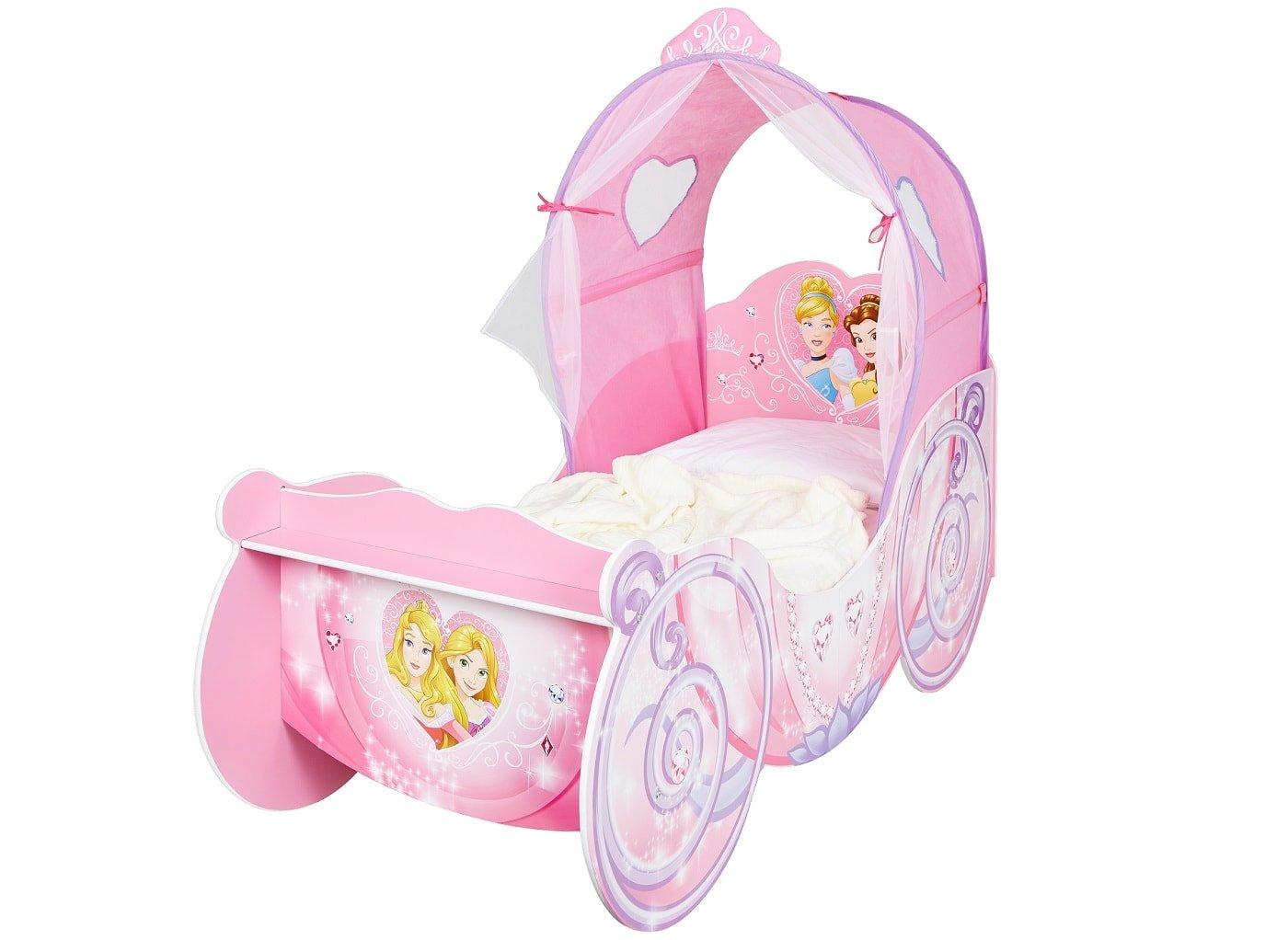 Disney Princess Carriage Toddler Bed Frame With Canopy