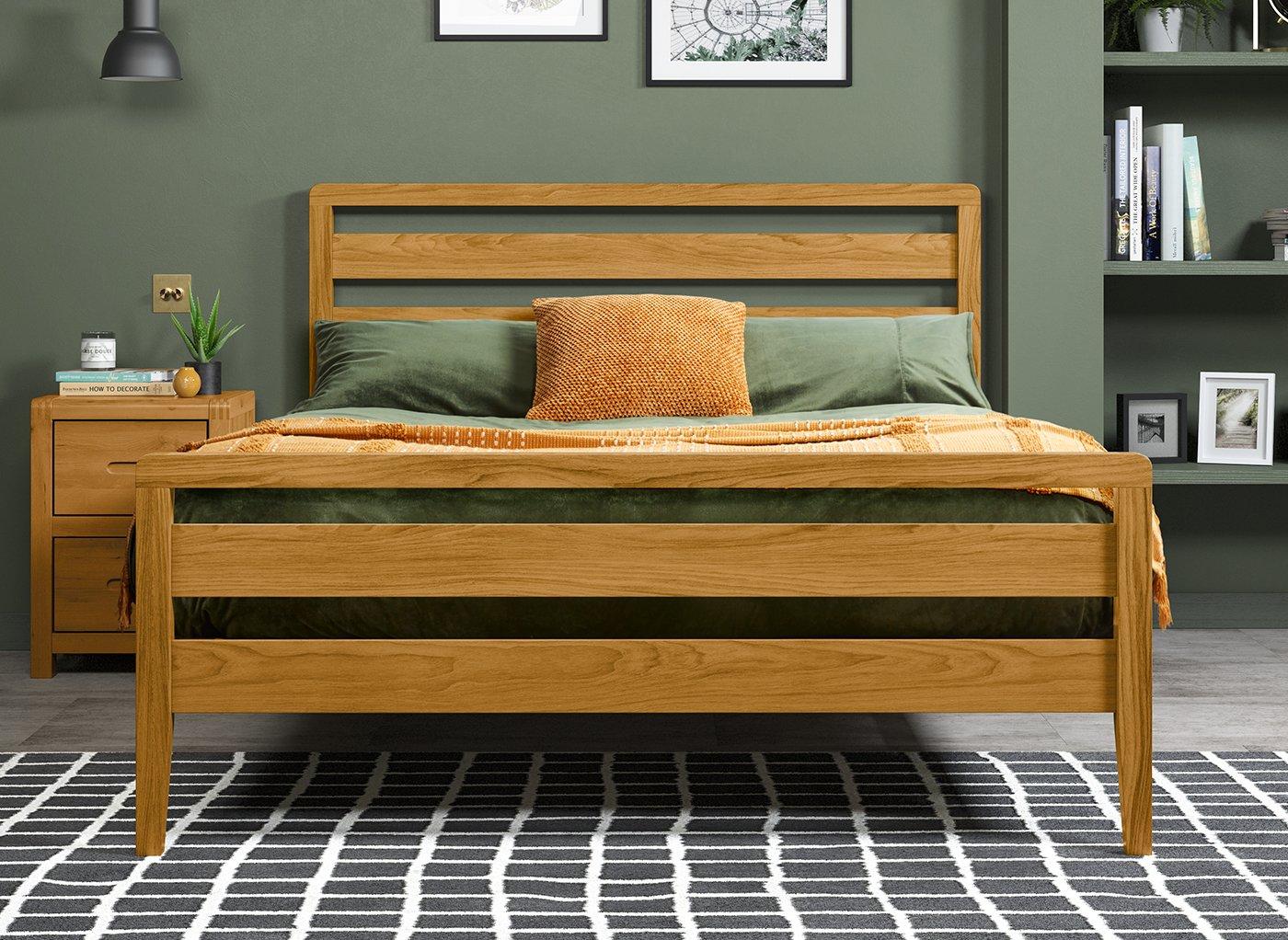 High rise deals king bed frame