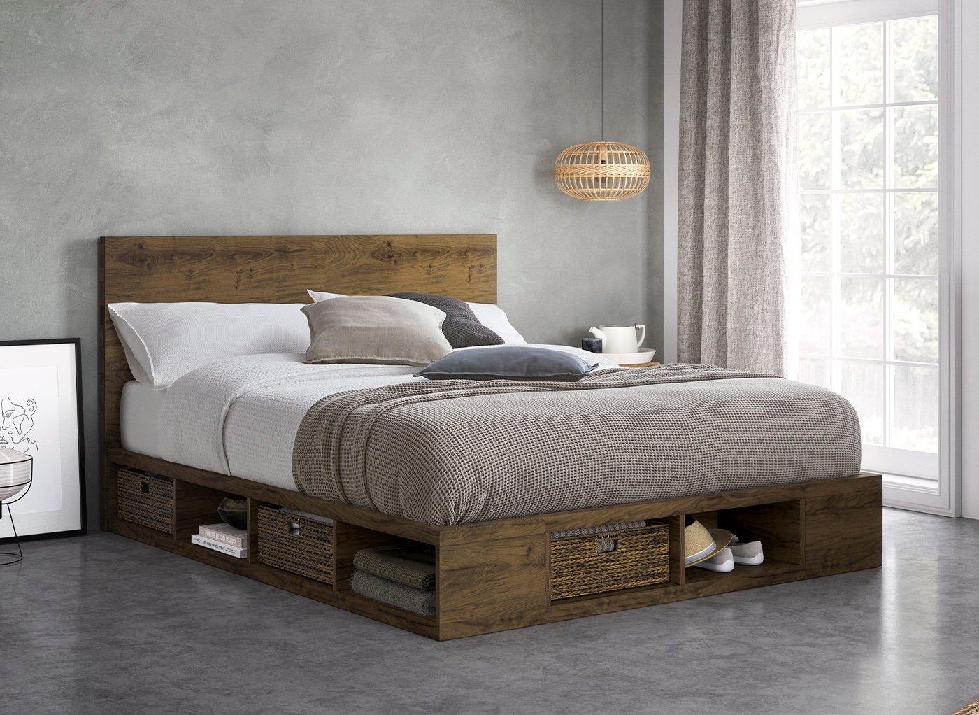 Wilkes Wooden Storage Bed Frame Free Delivery Dreams