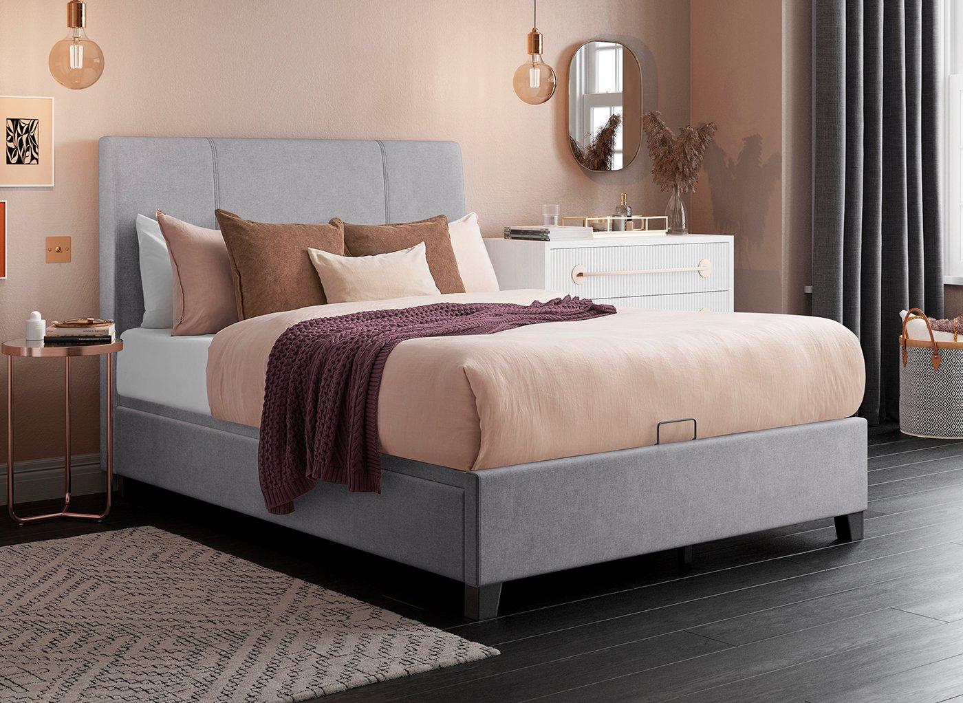 ottoman beds with mattress white