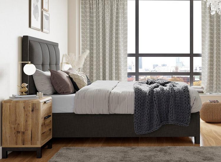 

Hopkins Fabric Upholstered Ottoman Bed Frame image 2