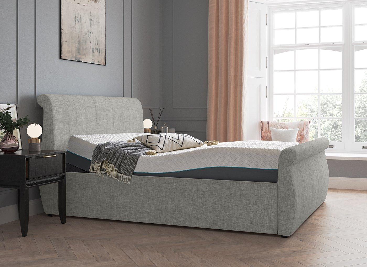 Dreams sleigh store bed grey