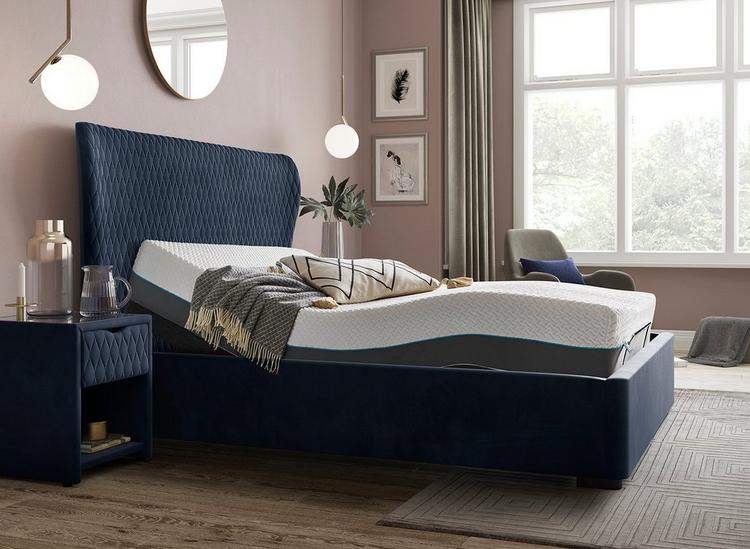 

House Beautiful Grove Sleepmotion Adjustable Velvet-Finish Bed Frame image 0