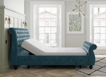 Holmes Sleepmotion Adjustable Velvet-Finish Bed Frame