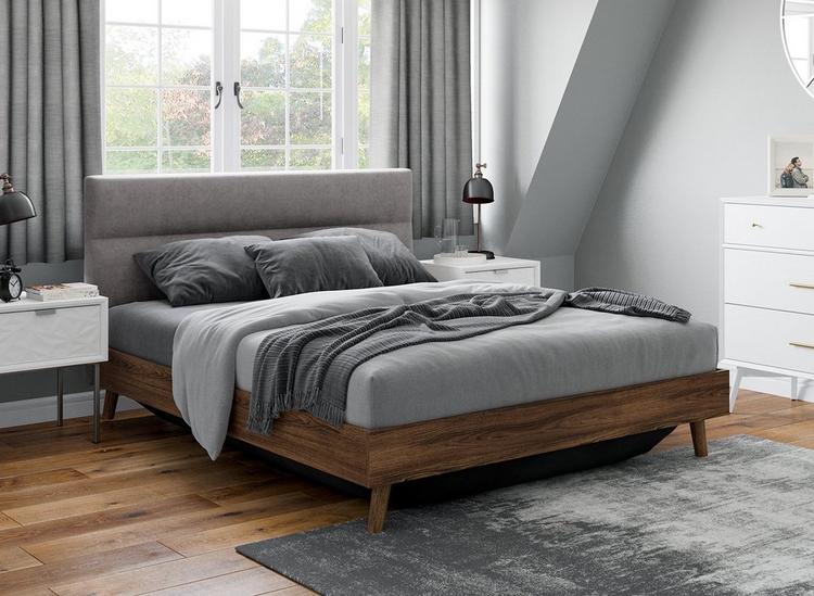 Florence modern leather deals bed