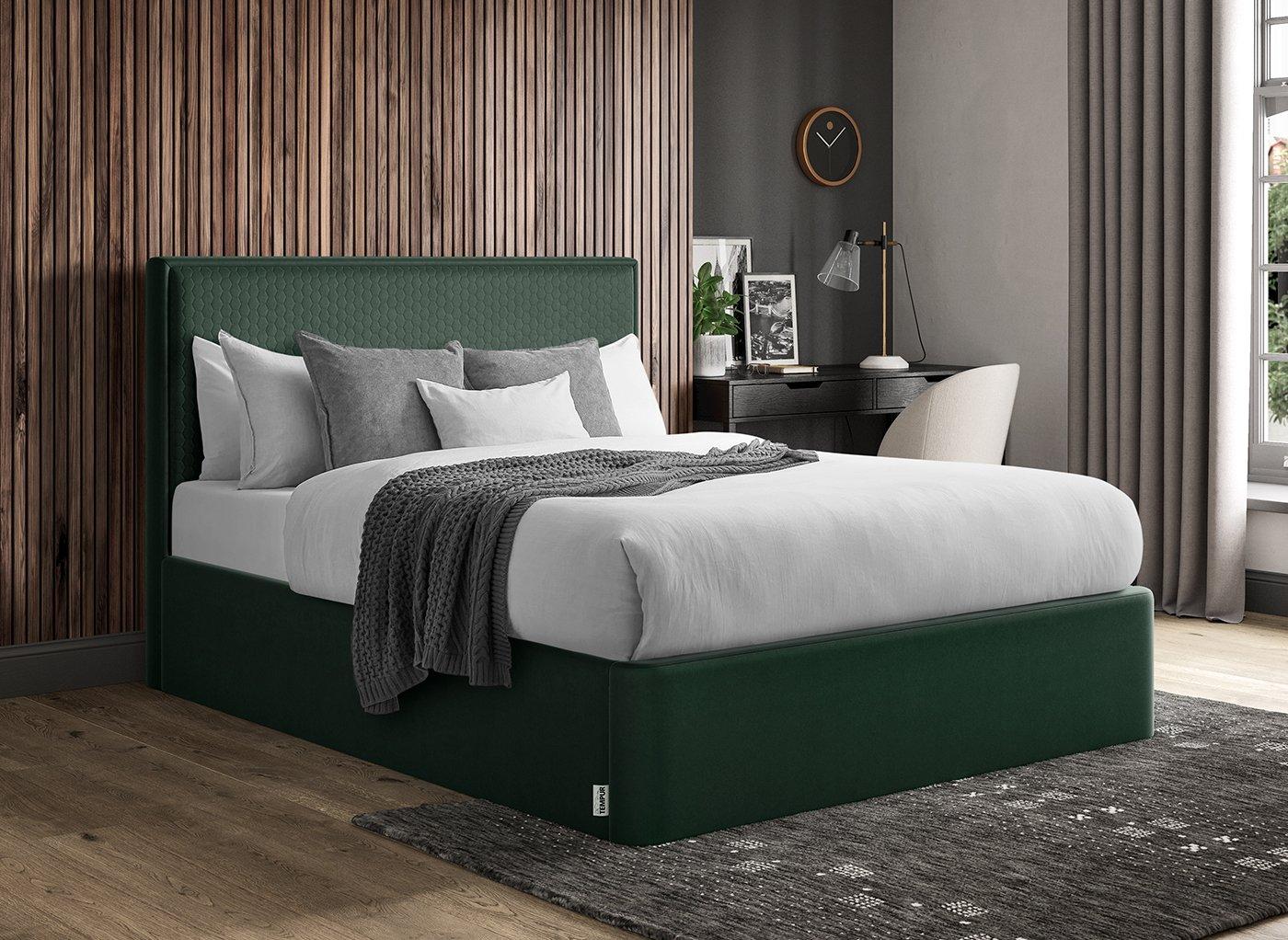 TEMPUR® Reign Velvet-Finish Ottoman Bed Frame