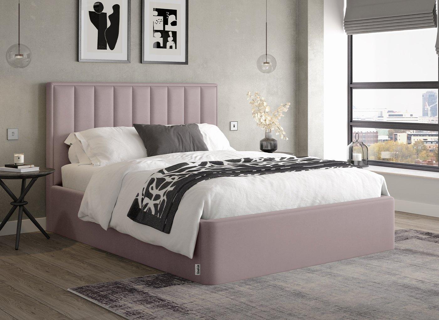 TEMPUR® Duke Velvet-Finish Bed Frame