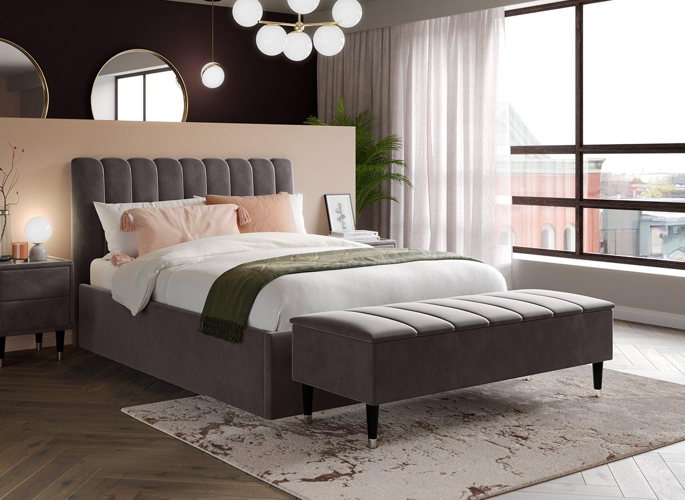 Mount VelvetFinish Ottoman Bed Frame Dreams