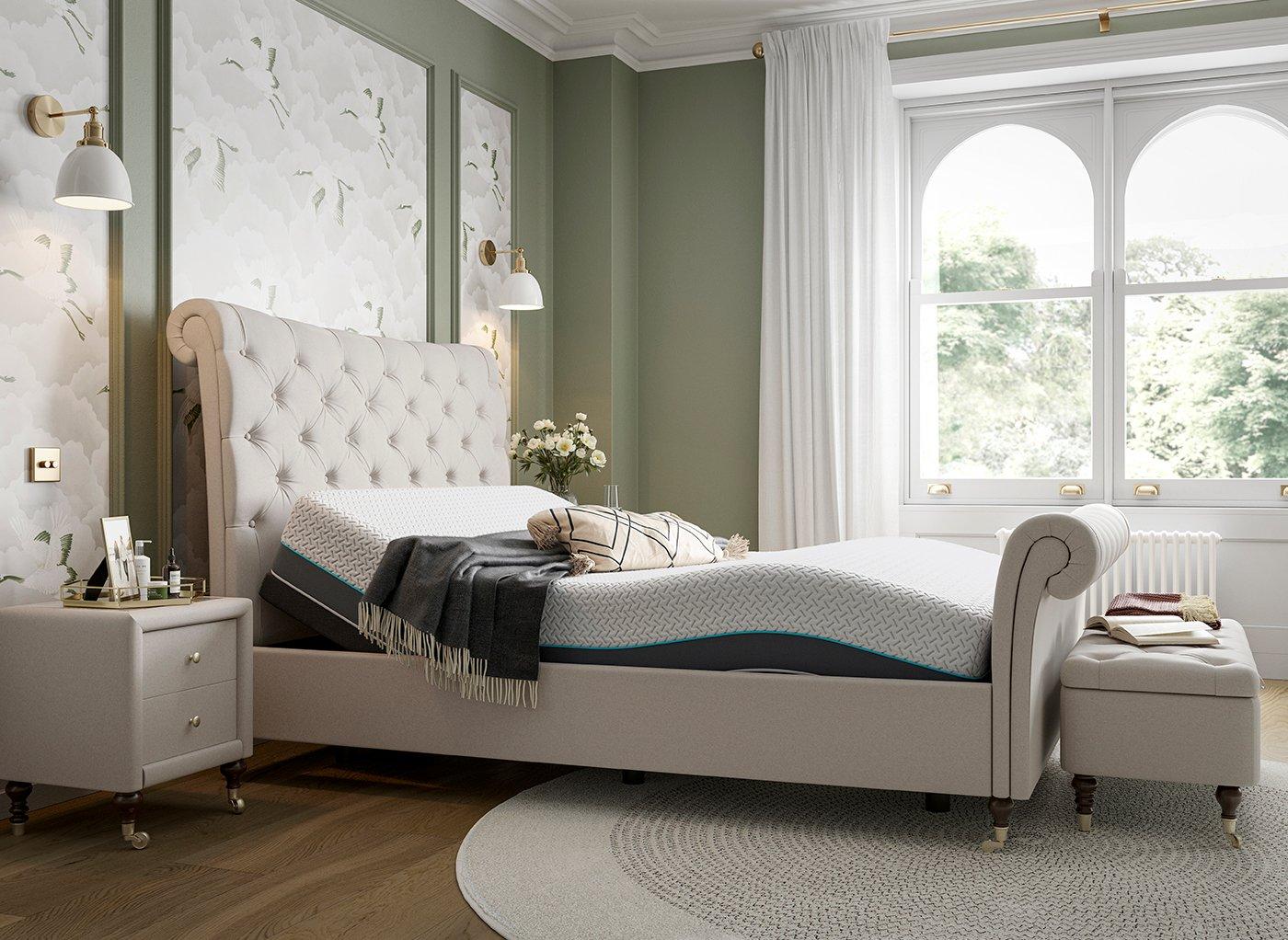 Alana Sleepmotion Adjustable Upholstered Bed Frame
