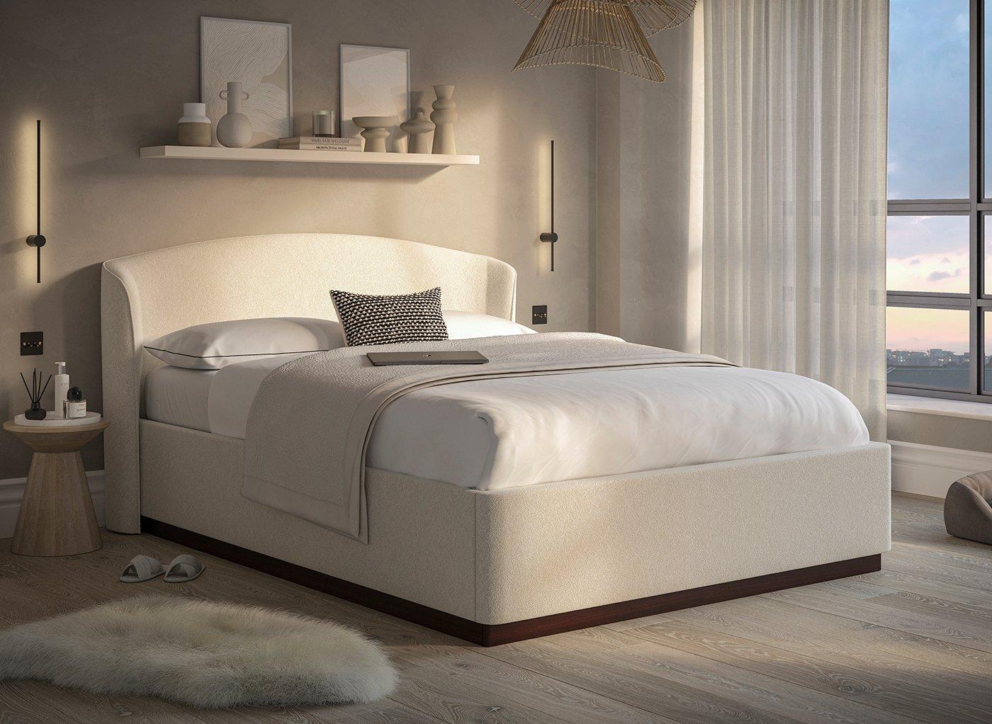 Chloe Upholstered Ottoman Bed Frame