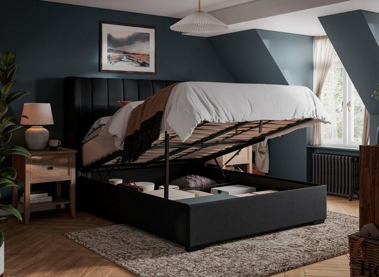 

Charlie Upholstered Ottoman Bed Frame image 1