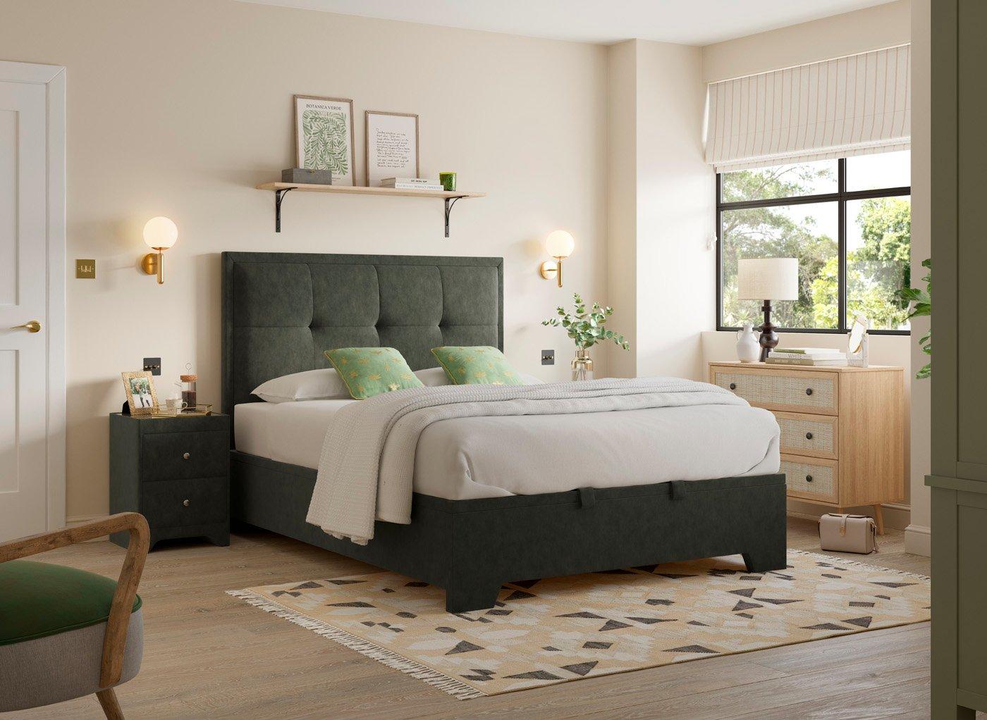 Hopkins Upholstered Ottoman Bed Frame