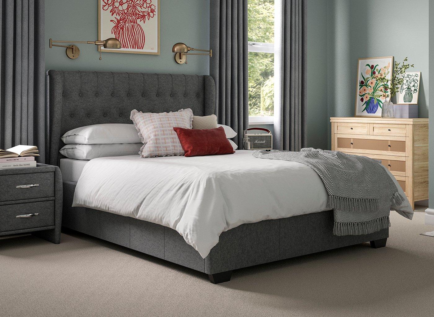 Sana Upholstered Ottoman Bed Frame