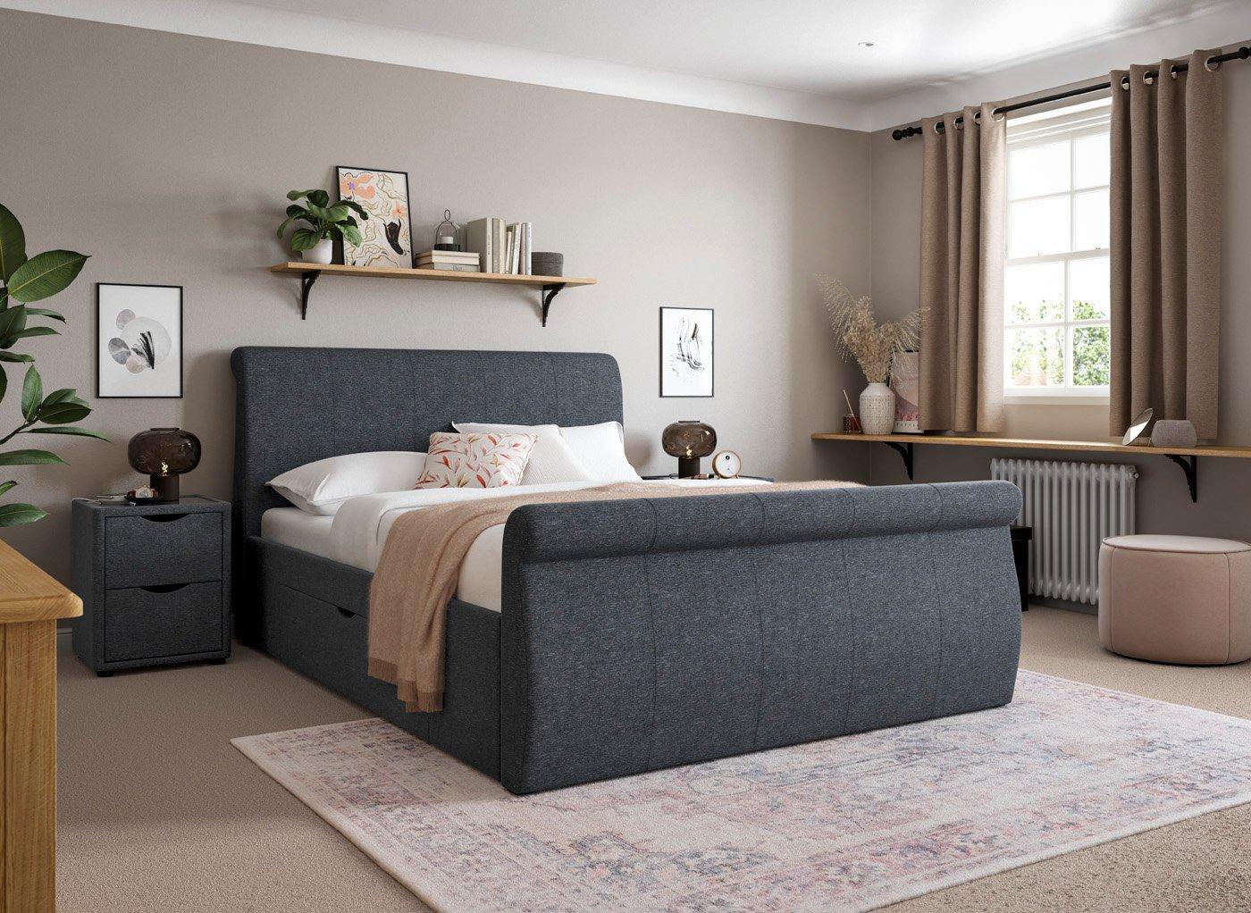 Clearance Lucia Upholstered Bed Frame