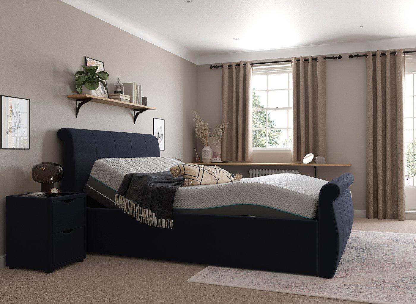 Lucia Sleepmotion Adjustable Upholstered Bed Frame