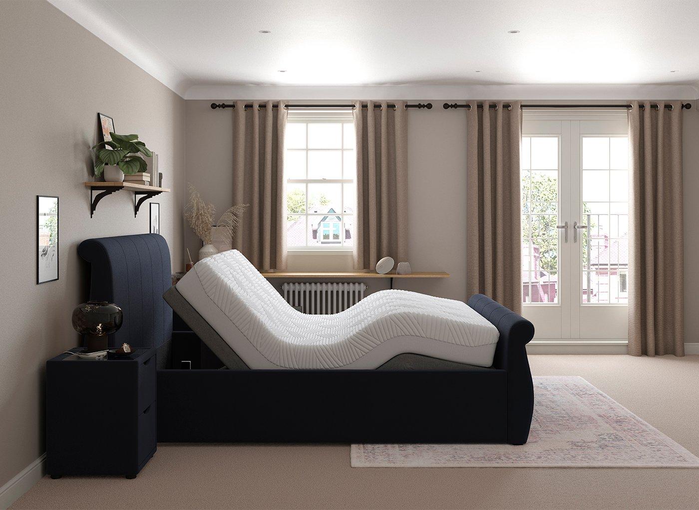 Lucia Sleepmotion Adjustable Upholstered Bed Frame