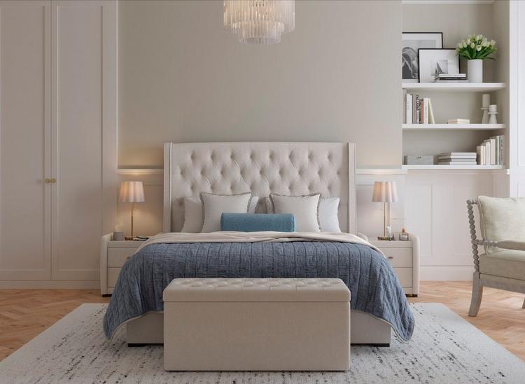 

Deacon Upholstered Bed Frame image 1