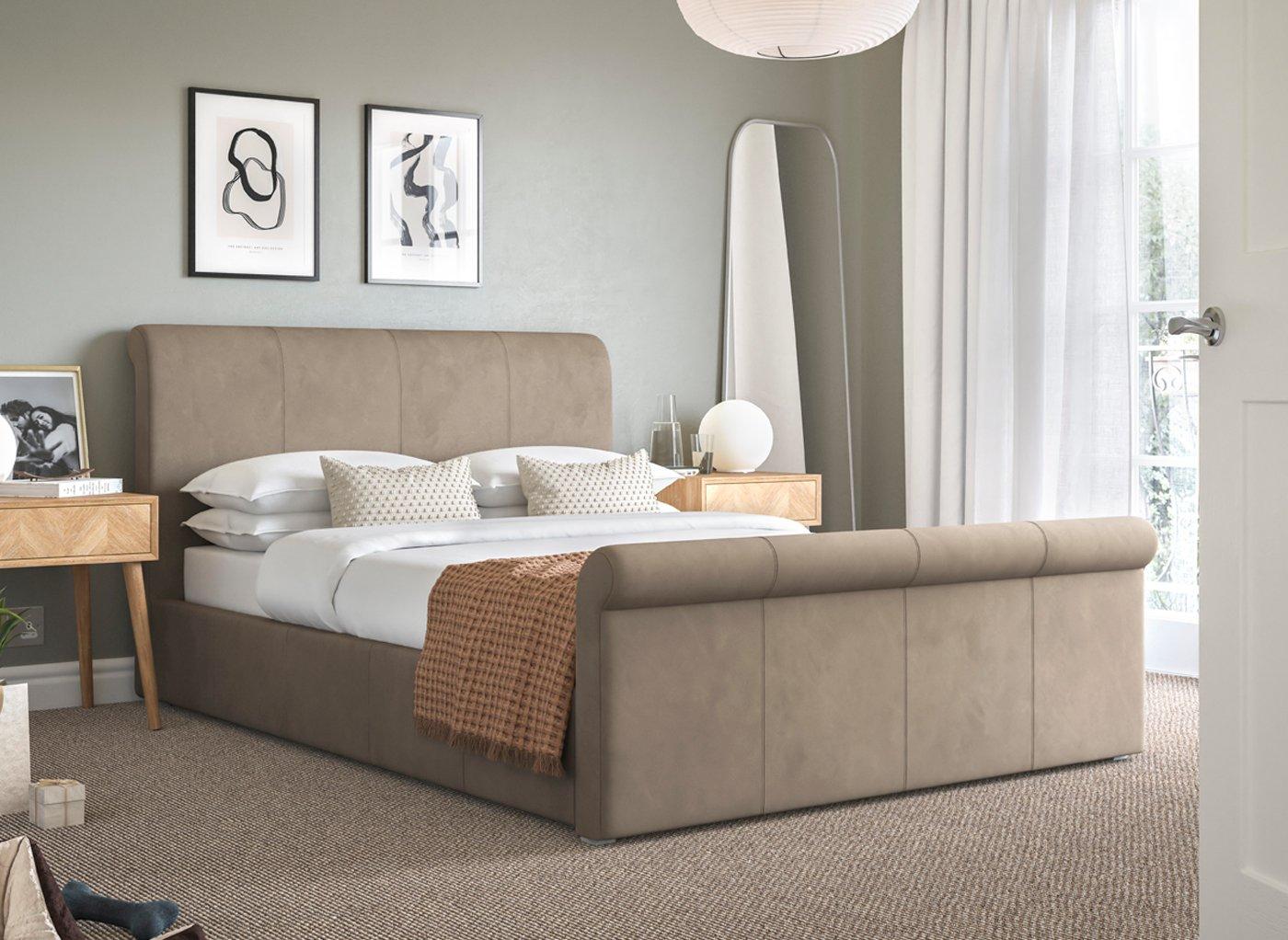 Clearance Wilson Upholstered Ottoman Bed Frame