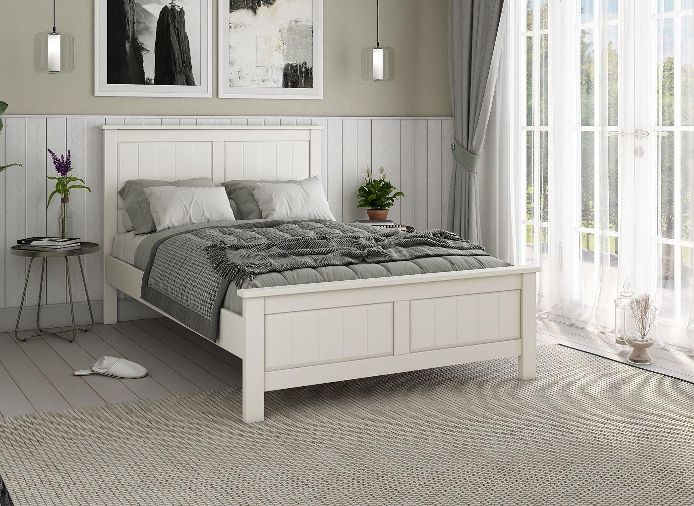 Basic white deals bed frame