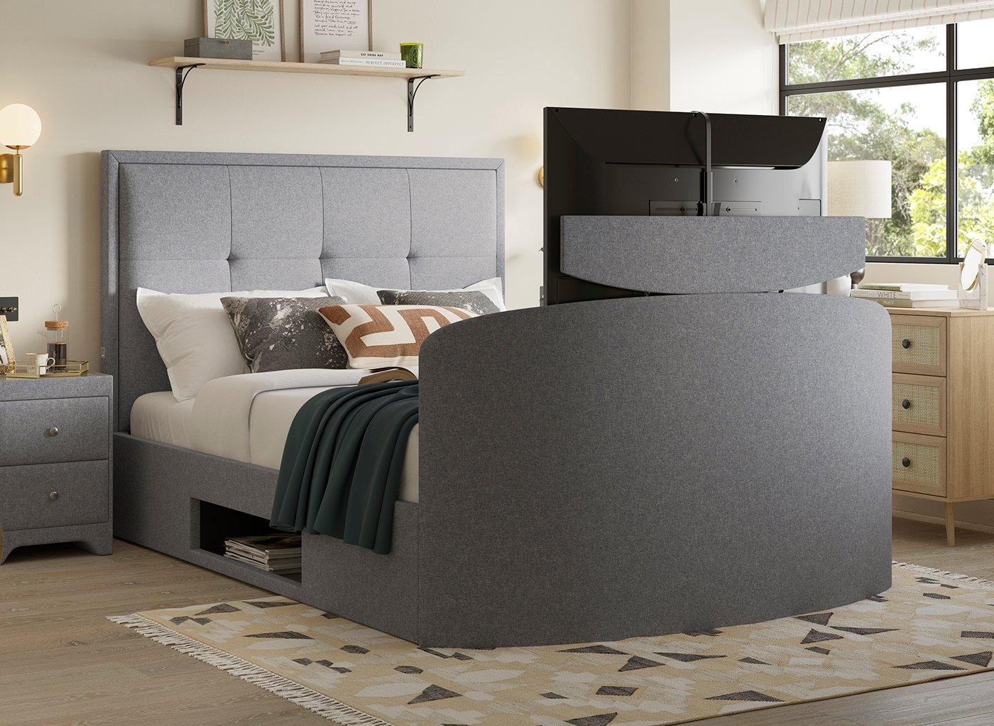 Hopkins Upholstered Ottoman TV Bed Frame