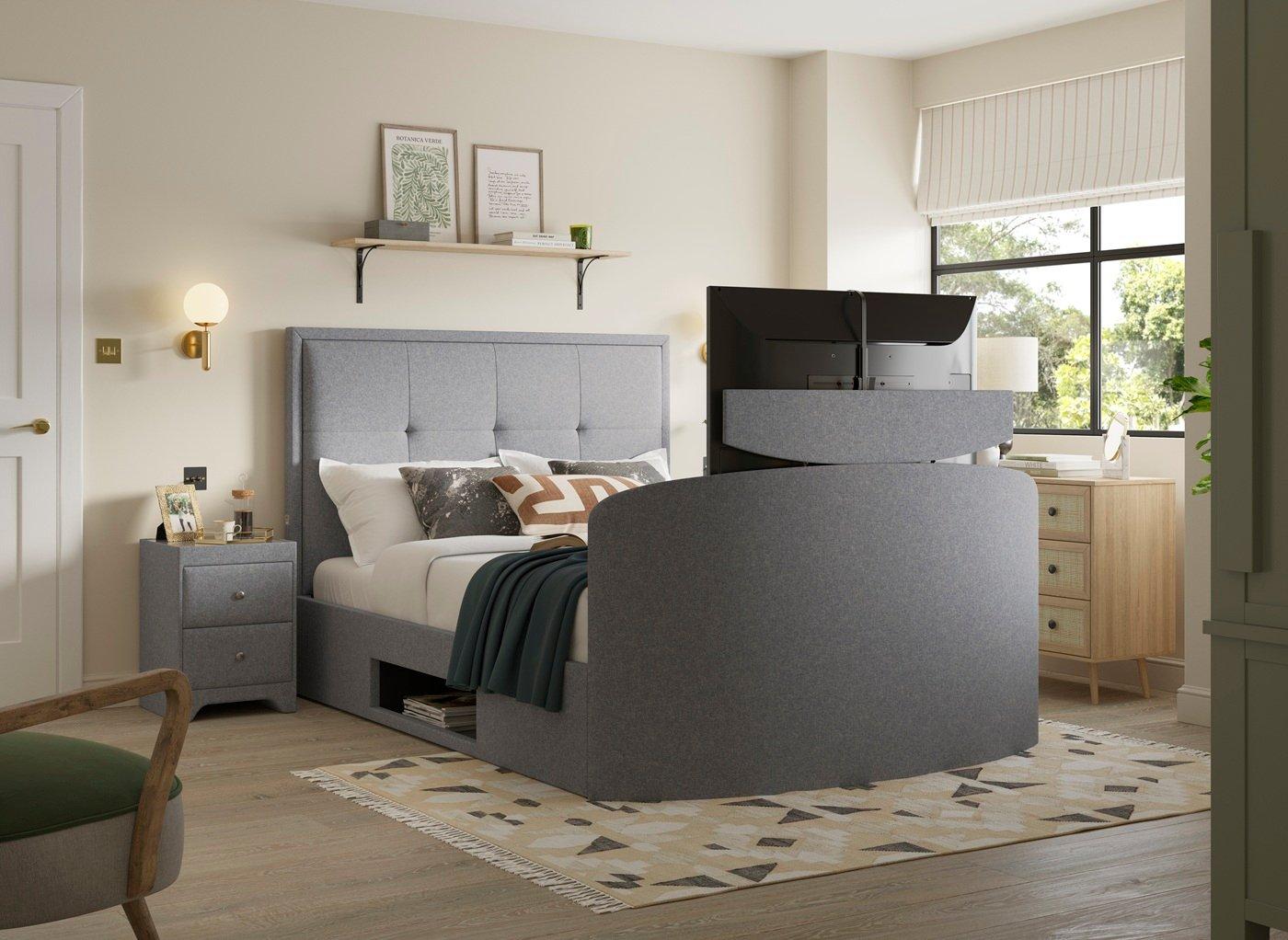 Hopkins Upholstered Ottoman LG TV Bed Frame