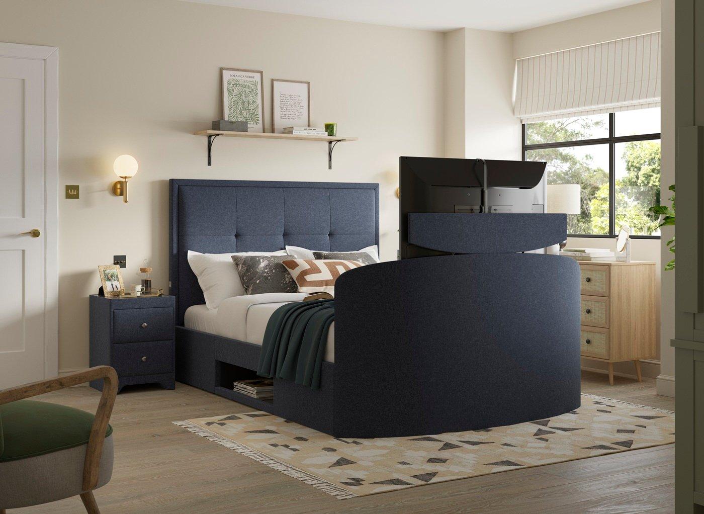 Hopkins Upholstered Ottoman LG TV Bed Frame