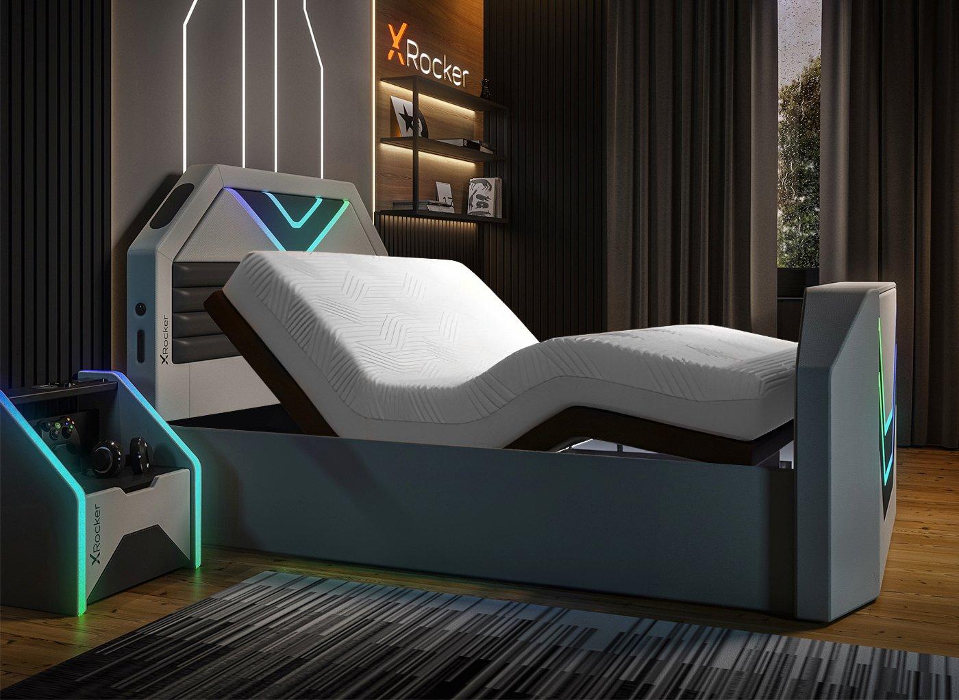 X Rocker Nebula Sleepmotion Adjustable TV Bed Frame